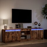TV ormarić s LED svjetlima boja hrasta 180x34x50 cm drveni | Eponuda.ba