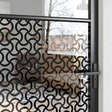 Staklena vrata Rezbarija Crna 102,5 x 3,5 x 201,5 cm Aluminij | shoptok.hr