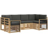  Sekcijska garnitura 6 pcs Bijela i antracit 245 x 128,5 x 73 cm | shoptok.hr