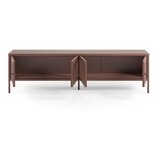 Marckeric Bordo rdeča kovinska TV omarica 160x50x35 cm Fayna – | Shoptok.si