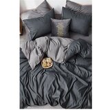 Mila Home Sivo-antracitna bombažna podaljšana posteljnina z rjuho 160x220 cm - Mila Home Cene
