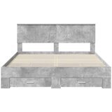  Konstrukcija postelje z vzglavjem Betonsko siva 160 x 200 cm, (5000103154) | Shoptok.si