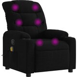 Maison Chic masažni naslanjač - Relax naslanjač črno blago, (22134341) | Shoptok.si