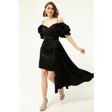 Lafaba Evening & Prom Dress - Black - Bodycon Cene