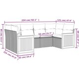 vidaXL 7-dijelni set vrtnih sofa sivi od poliratana | shoptok.hr