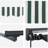  Ručno sklopiva tenda Zelena i bijela 3,5 x 2 m | shoptok.hr