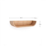 Kave Home Polica v jesenovem dekorju v naravni barvi 60 cm Salaya – | Shoptok.si