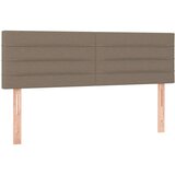  Box spring postelja z vzmetnico LED taupe 140x200 cm blago, (20846718) | Shoptok.si