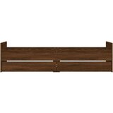  Okvir kreveta s ladicama boja smeđeg hrasta 90 x 190 cm | shoptok.hr