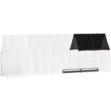  Kavez za piliće 2 pcs Srebrno 600 x 100 x 210 cm Cinkani čelik | shoptok.hr