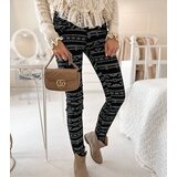 Gemre Black Patterned Fabric Trousers Marcoux | Shoptok.si