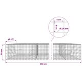  Gabion s žicom debljine 3 5 mm i mrežom 5x5 cm 550x50x50 cm - 50 cm 50 cm 550 cm | shoptok.hr