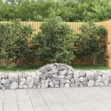 vidaXL Obokane gabion košare 4 kosi 200x30x40/60 cm pocinkano železo Cene
