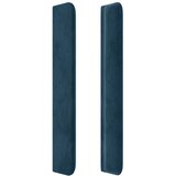  Uzglavlje s ušima tamnoplavo 203x16x118/128 cm baršunasto | shoptok.hr