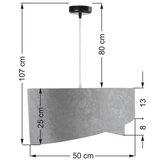 Luster na sajli GALAXY 1xE27/60W/230V | Eponuda.com