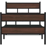 vidaXL Okvir kreveta bez madraca s uzglavljem i podnožjem 80x200 cm | shoptok.hr
