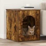  Mačja Kuća Dimljeni hrast 53 x 52 x 62 cm Konstruirano drvo | shoptok.hr