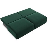Makamii Temno zelena žametna raztegljiva/s prostorom za shranjevanje sedežna garnitura 216 cm Kalena – | Shoptok.si