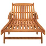  Ležalnik 2 kosa trden akacijev les, (20663067) | Shoptok.si