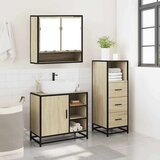 vidaXL 3-dijelni set kupaonskog namještaja boja hrasta sonome drveni | shoptok.hr