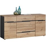 Hom`in KOMODA, barve grafita, hrast artisan | Shoptok.si