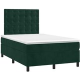 Box spring krevet s madracem tamnozeleni 120x200 cm baršunasti | shoptok.hr