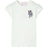  Dječja majica prljavo bijela boja 116 | shoptok.hr