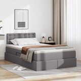 vidaXL Postelja s shranjevanjem Siva 120 x 200 cm Umjetno usnje | Shoptok.si