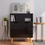 vidaXL Komoda visoki sjaj crna 60 x 30 x 72 cm od iverice Cijene