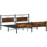 Metalni okvir kreveta bez madraca boja hrasta 183x213 cm | shoptok.hr