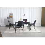  BERA Stolica - tamno sivi baršun / crne noge x 2 | shoptok.hr