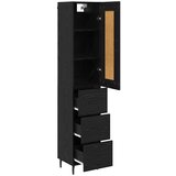  Highboard Crni hrast 34,5 x 34 x 180 cm Konstruirano drvo | shoptok.hr