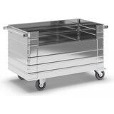 Gmöhling aluminijasti zabojni voziček, z 1 izrezom na vzdolžni stranici, potisni ročaj, zunanje mere dxšxv 1680 x 930 x 970 mm Cene