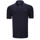 Dewberry TRIPLE SET T8586 MEN'S T-SHIRT-BLACK-NAVY-CYAN | shoptok.hr