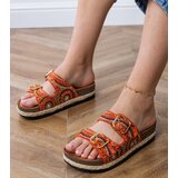 Gemre Orange ethnic sandals with buckles on the straps Zebrina | ePonuda.com