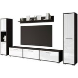 MID.YOU Dnevni Regal Bogota Xl, Antracit, Bela, 4-Delno Cene