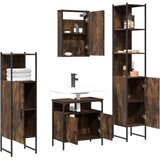  4-dijelni set kupaonskog namještaja boja hrasta drveni | shoptok.hr
