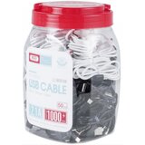 XO USB kabal NB103 USB – Micro 1,0 m 50/1 Black-White | Eponuda.ba