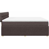  Krevet s oprugama i madracem tamnosmeđi 200x200 cm od tkanine | shoptok.hr