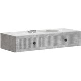 Stolna montirana na zid Betonska siva 87 5 x 34 5 x 17 cm | shoptok.hr