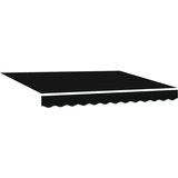 vidaXL Nadomestno platno za tendo Črna 350 x 200 cm Platno, (5000045921) Cene