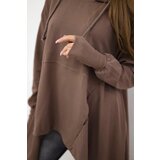 Kesi Blouse with flowing mocha at the bottom | shoptok.hr