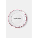 Sinsay Keramički tanjur s natpisom Bonjour | shoptok.hr