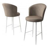 Hanah home set 4 barske stolice alte cappuccino white | ePonuda.com