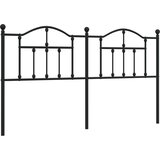 Maison Chic Kovinsko posteljno vzglavje - Vzglavna omarica črno 160 cm, (22077148) | Shoptok.si