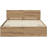  Okvir za krevet Umjetnički hrast 120 x 200 cm | shoptok.hr