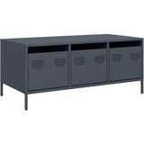 Maison Chic Klubska mizica - kavna mizica - Nizka mizica antracit 101,5x50x43,5 cm valjano jeklo, (21753492) Cene