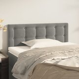 vidaXL Uzglavlje svjetlosivi 90x5x78/88 cm baršunasti Cijene