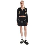 Cropp - Majica s kapuljačom na patentni zatvarač - Crna | shoptok.hr