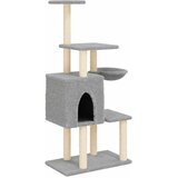  Penjalica za mačke sa stupovima za grebanje svjetlosiva 131 cm | shoptok.hr